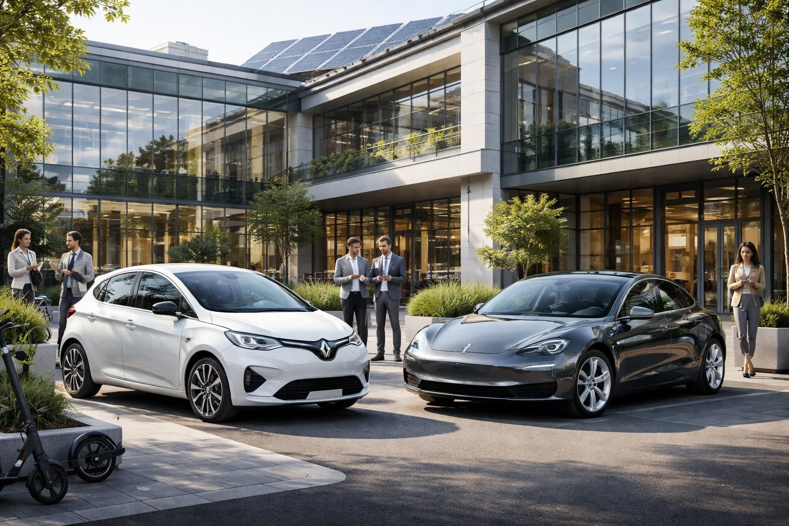 découvrez des solutions de transport innovantes pour les professionnels du secteur tech avec renault zoe et tesla model 3, alliant efficacité, écologie et technologie de pointe.